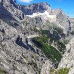 Rinderscharte mit Blick ins Höllental