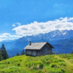 Schellalm mit Blick auf die Zugspitze