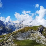 Blick vom Frauenalpl auf das Reintal und die Zugspitze