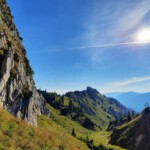 Klammspitze mit Blick auf Brunnenkopf im Ammergebirge